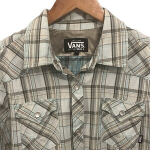 Vans off the wall plaid button down